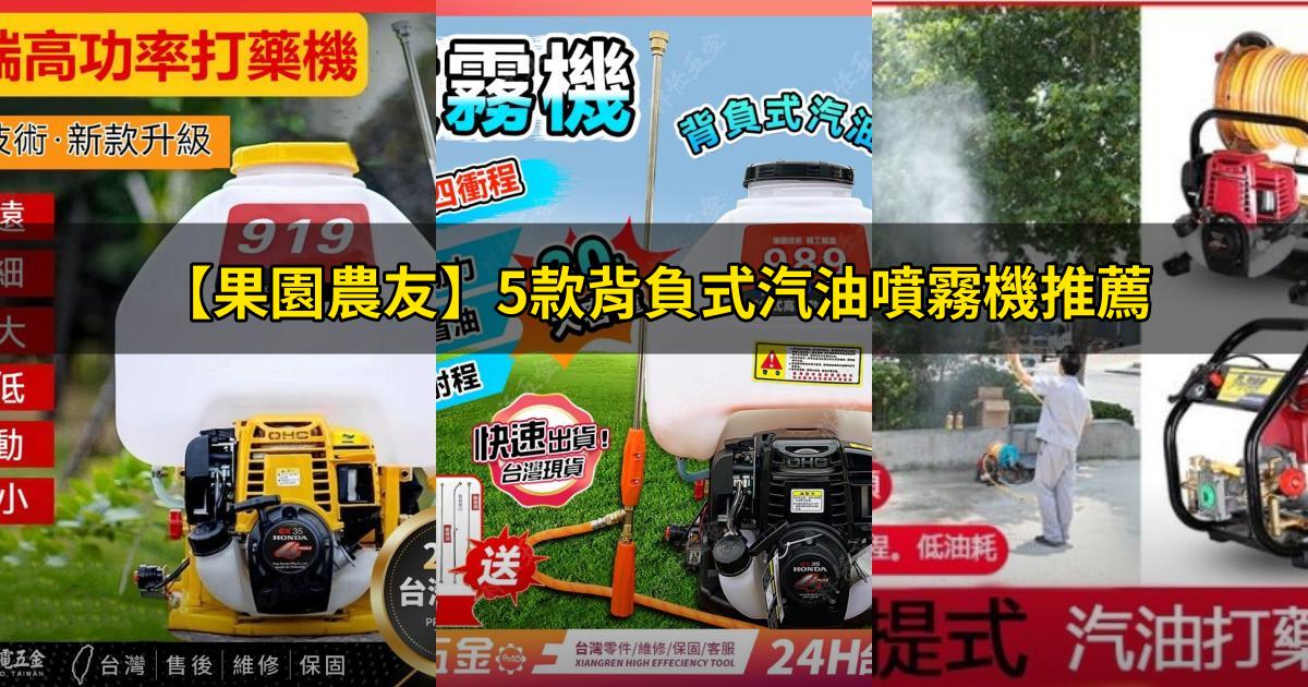 2025【果園農友】5款背負式汽油噴霧機推薦｜高CP值打藥消毒神器 省油高效PTT/Dcard評比！
