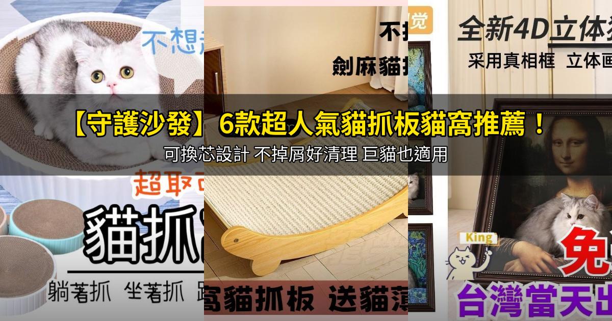 2026【守護沙發】6款超人氣貓抓板貓窩推薦!可換芯設計 不掉屑好清理 巨貓也適用|PTT/Dcard嚴選