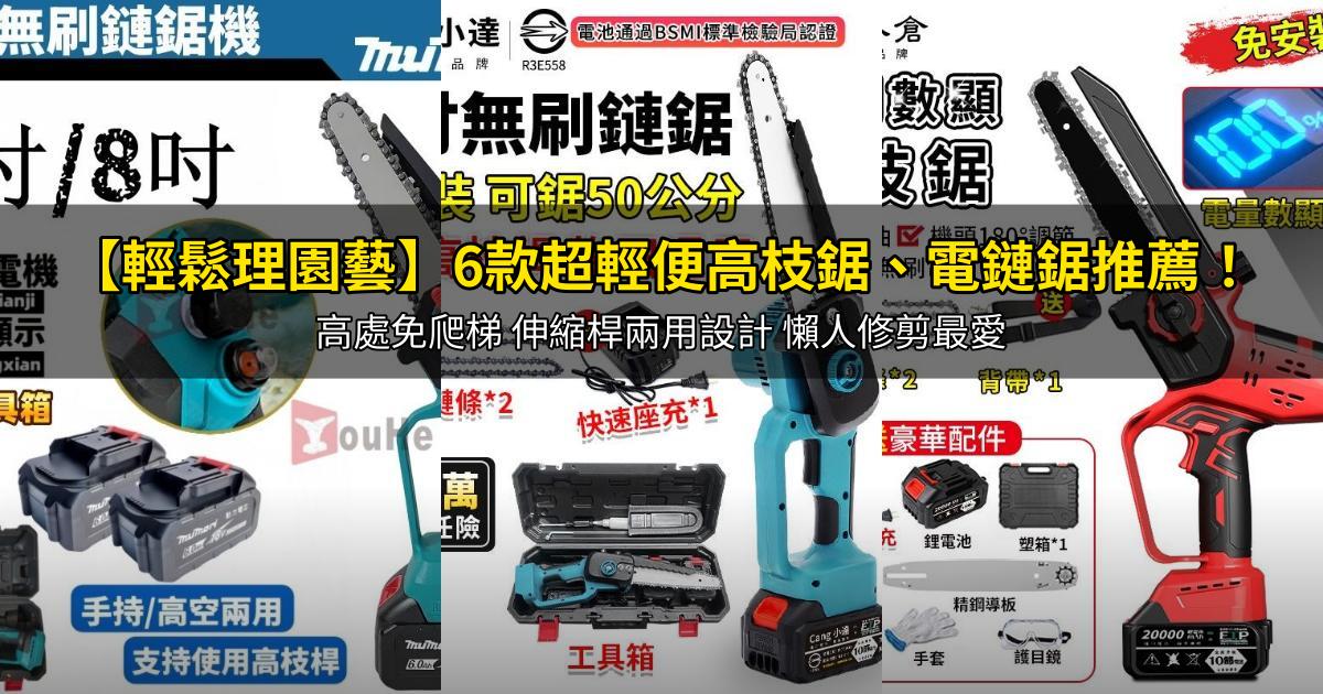 2026【輕鬆理園藝】6款超輕便高枝鋸、電鏈鋸推薦！高處免爬梯 伸縮桿兩用設計 懶人修剪最愛｜PTT/Dcard嚴選