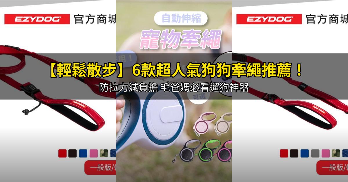 2026【輕鬆散步】6款超人氣狗狗牽繩推薦！防拉力減負擔 毛爸媽必看遛狗神器｜PTT/Dcard嚴選