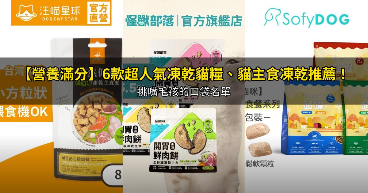 2026【營養滿分】6款超人氣凍乾貓糧、貓主食凍乾推薦！挑嘴毛孩的口袋名單｜PTT/Dcard嚴選