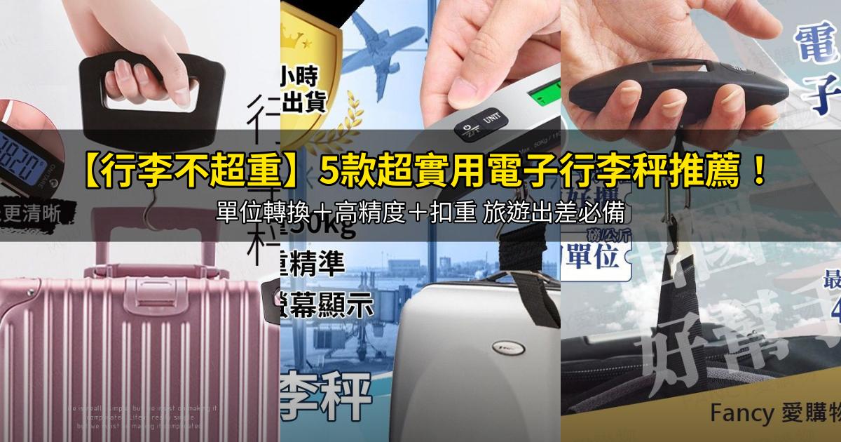 2026【行李不超重】5款超實用電子行李秤推薦!單位轉換+高精度+扣重 旅遊出差必備|PTT/Dcard嚴選