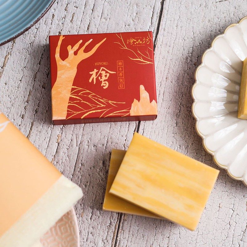 檜木香氛皂外盒