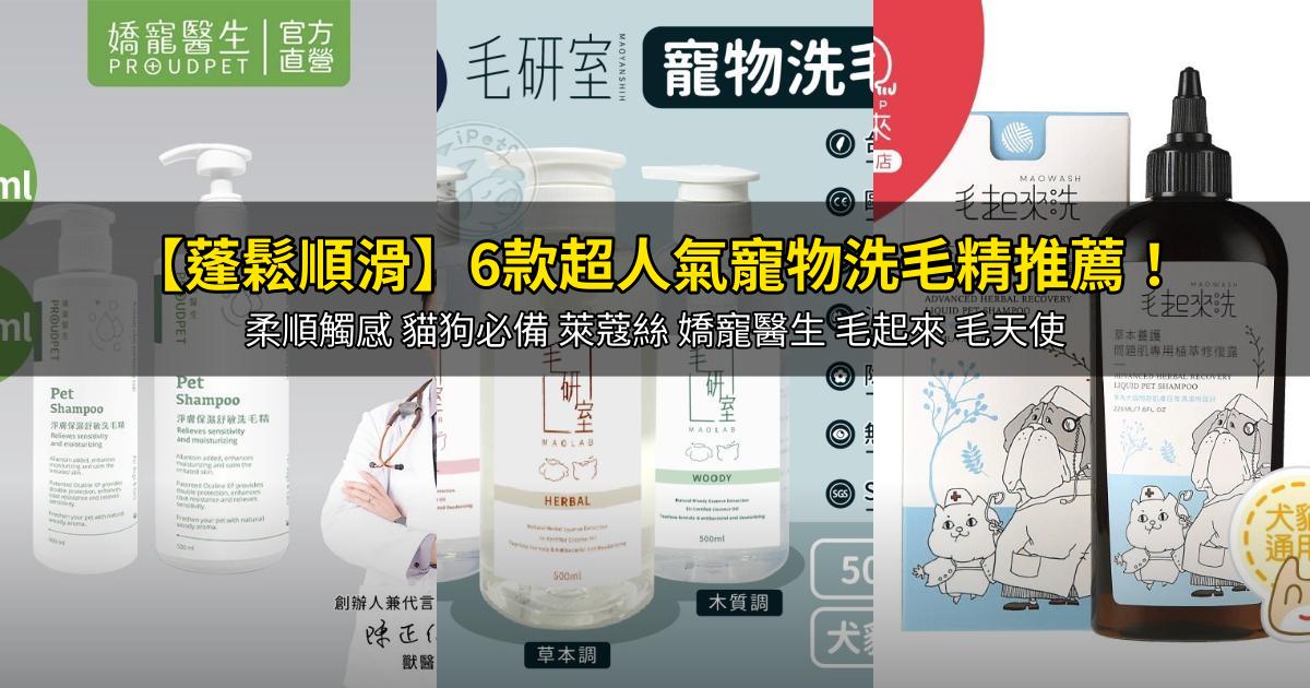 2026【蓬鬆順滑】6款超人氣寵物洗毛精推薦!柔順觸感 貓狗必備 萊蔻絲 嬌寵醫生 毛起來 毛天使|PTT/Dcard嚴選
