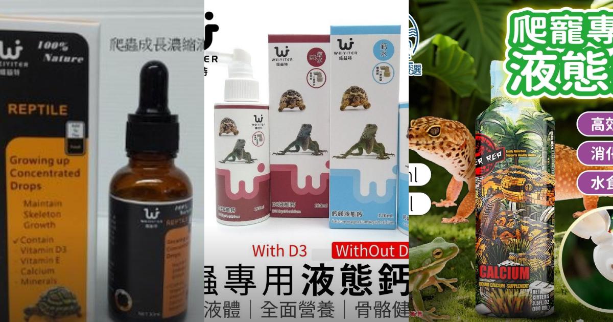 2025【爬蟲健康】3款液態鈣濃縮滴劑推薦｜ 陸龜角蛙守宮補鈣保健PTT/Dcard首選