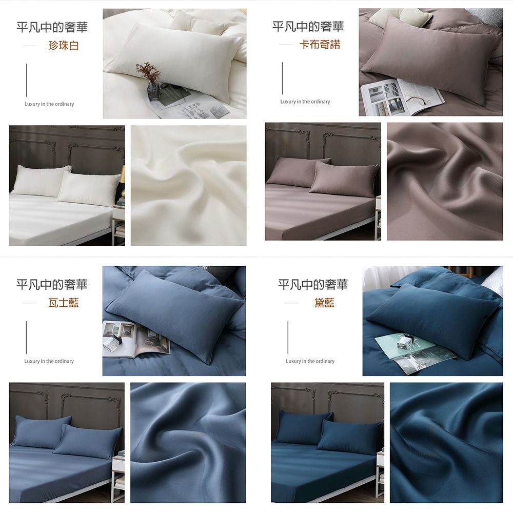 岱思夢頂級天絲素色枕套-吊牌認證