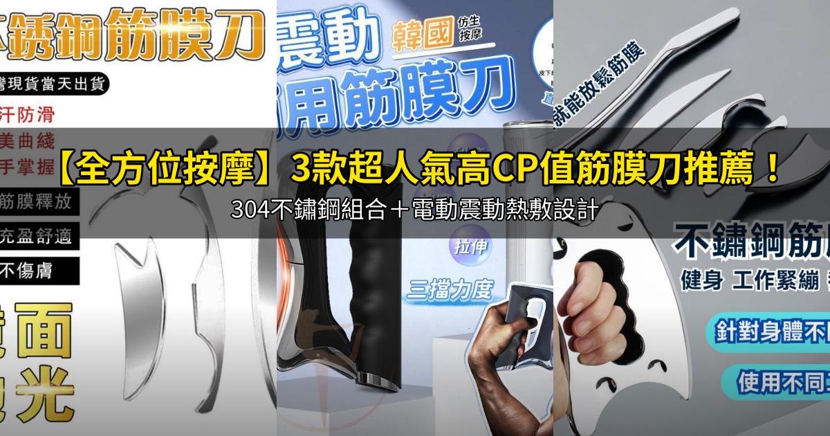 2025【全方位按摩】3款超人氣高CP值筋膜刀推薦!304不鏽鋼組合+電動震動熱敷設計|PTT/Dcard嚴選