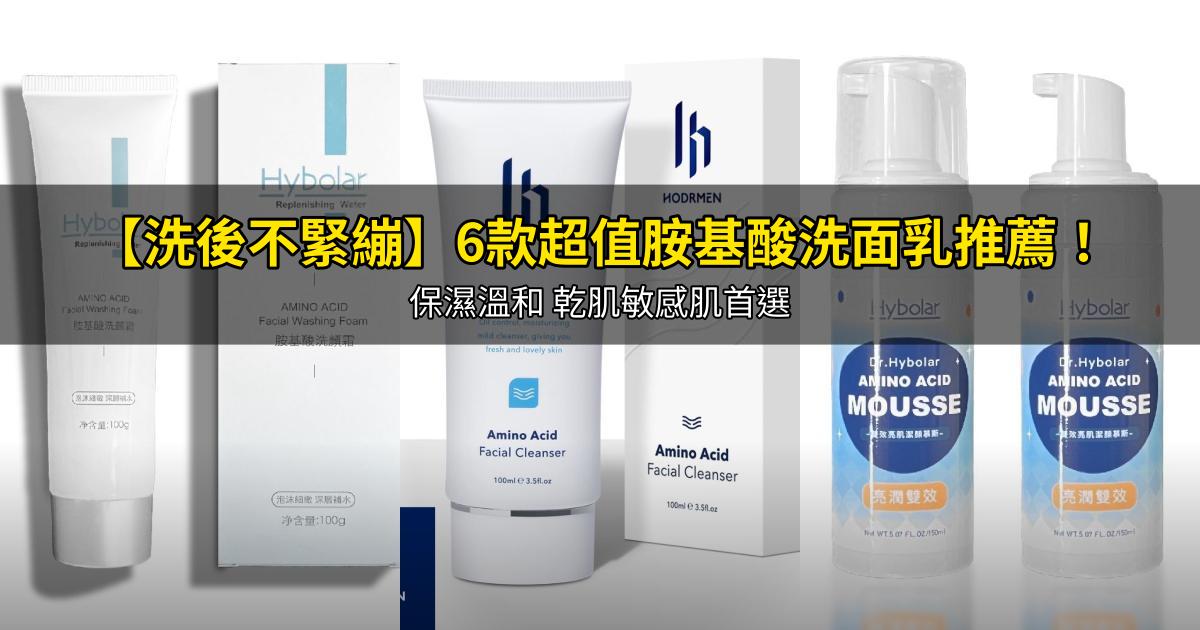 2026【洗後不緊繃】6款超值胺基酸洗面乳推薦！保濕溫和 乾肌敏感肌首選｜PTT/Dcard嚴選