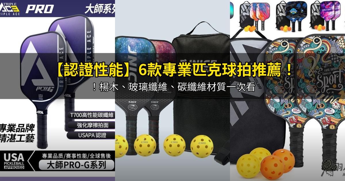 2026【認證性能】6款專業匹克球拍推薦！！楊木、玻璃纖維、碳纖維材質一次看｜PTT/Dcard嚴選