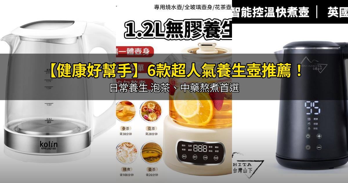 2026【健康好幫手】6款超人氣養生壺推薦!日常養生 泡茶、中藥熬煮首選|PTT/Dcard嚴選