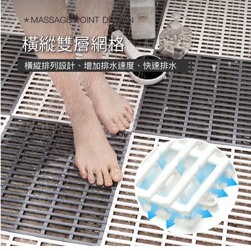 拼接浴室防滑地墊