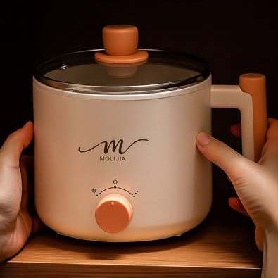 魔力家 M28 雙層防燙不沾快煮鍋 1.8L 璀璨金