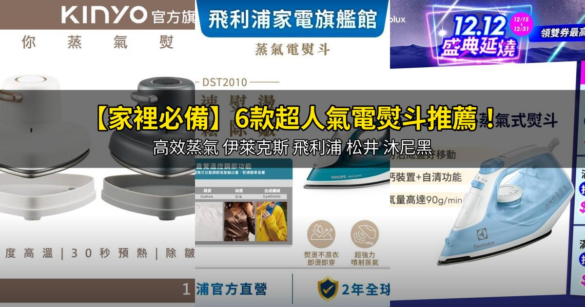 2026【家裡必備】6款超人氣電熨斗推薦！高效蒸氣 伊萊克斯 飛利浦 松井 沐尼黑｜PTT/Dcard嚴選