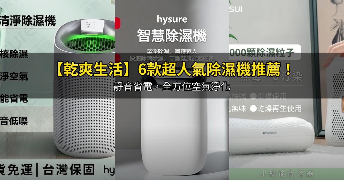 2026【乾爽生活】6款超人氣除濕機推薦!靜音省電,全方位空氣淨化|PTT/Dcard嚴選