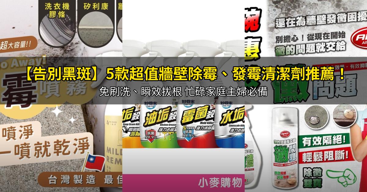 2026【告別黑斑】5款超值牆壁除霉、發霉清潔劑推薦！免刷洗、瞬效拔根 忙碌家庭主婦必備｜PTT/Dcard嚴選