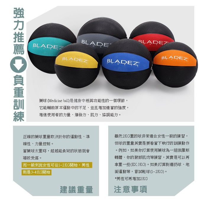 BLADEZ 1KG藥球3