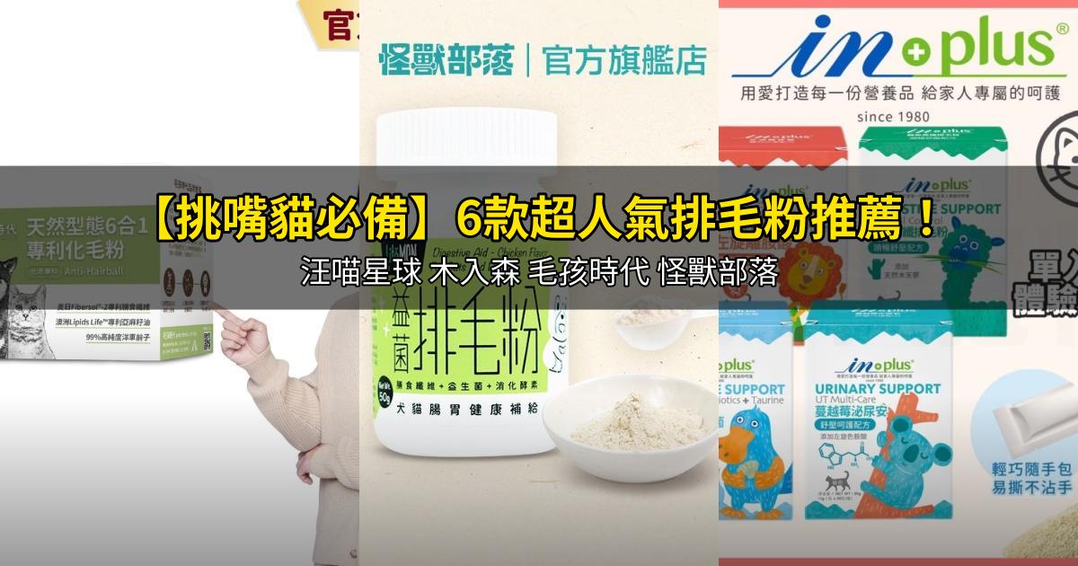 2026【挑嘴貓必備】6款超人氣排毛粉推薦!汪喵星球 木入森 毛孩時代 怪獸部落|PTT/Dcard精選