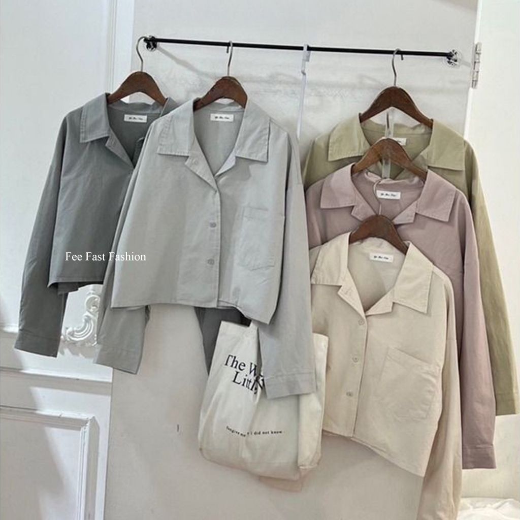 Fee短版水洗棉外套3