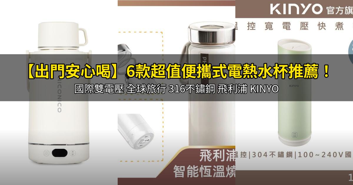 2026【出門安心喝】6款超值便攜式電熱水杯推薦!國際雙電壓 全球旅行 316不鏽鋼 飛利浦 KINYO|PTT/Dcard嚴選