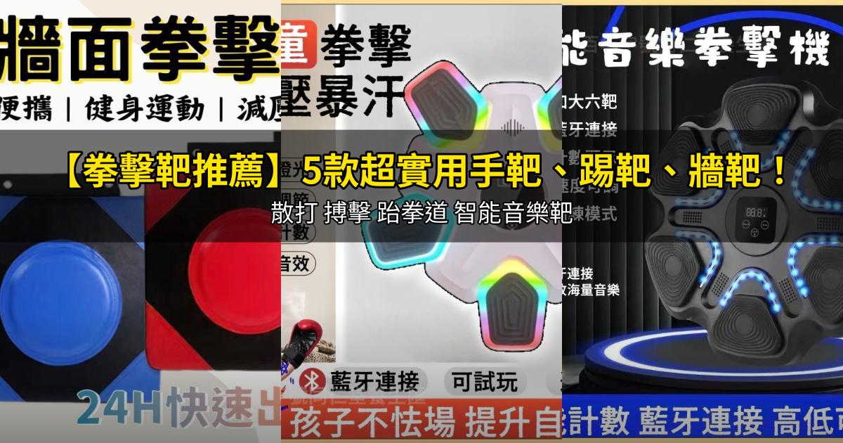 2026【拳擊靶推薦】5款超實用手靶、踢靶、牆靶！散打 搏擊 跆拳道 智能音樂靶｜PTT/Dcard嚴選