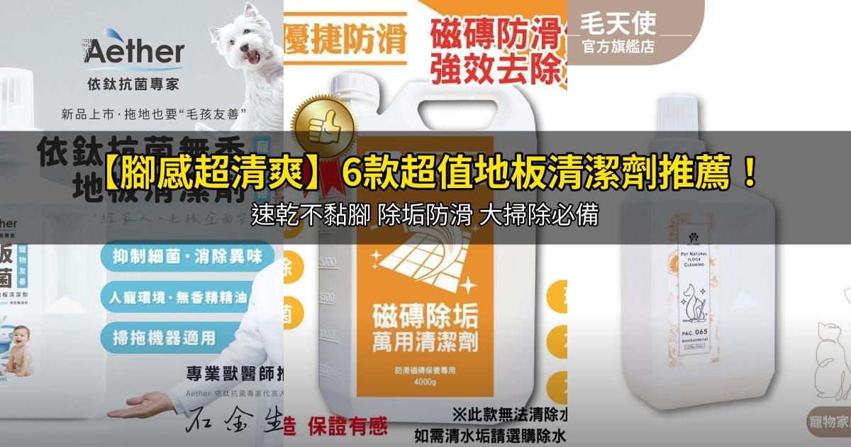 2026【腳感超清爽】6款超值地板清潔劑推薦!速乾不黏腳 除垢防滑 大掃除必備|PTT/Dcard嚴選