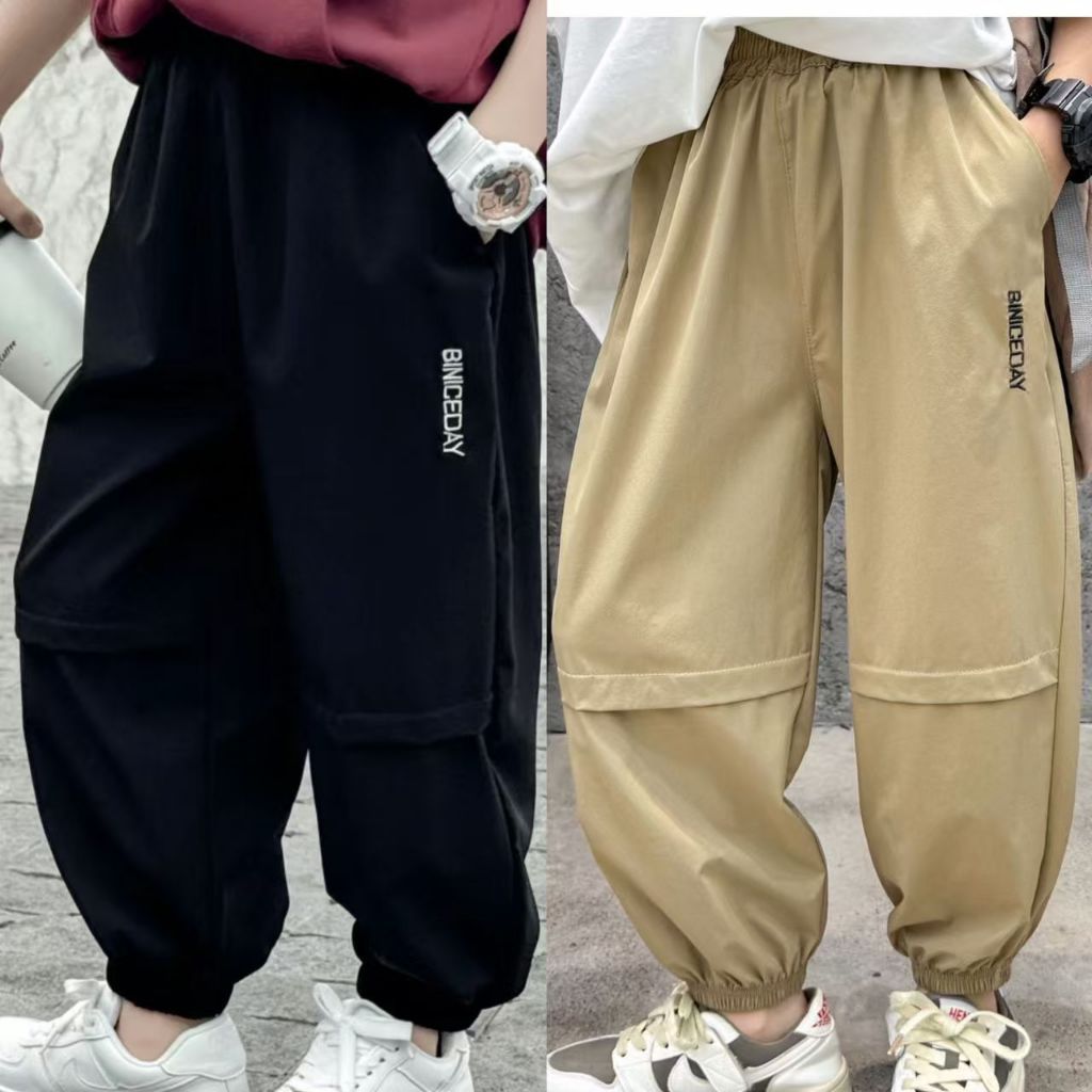兒童透氣夏季洋氣長褲