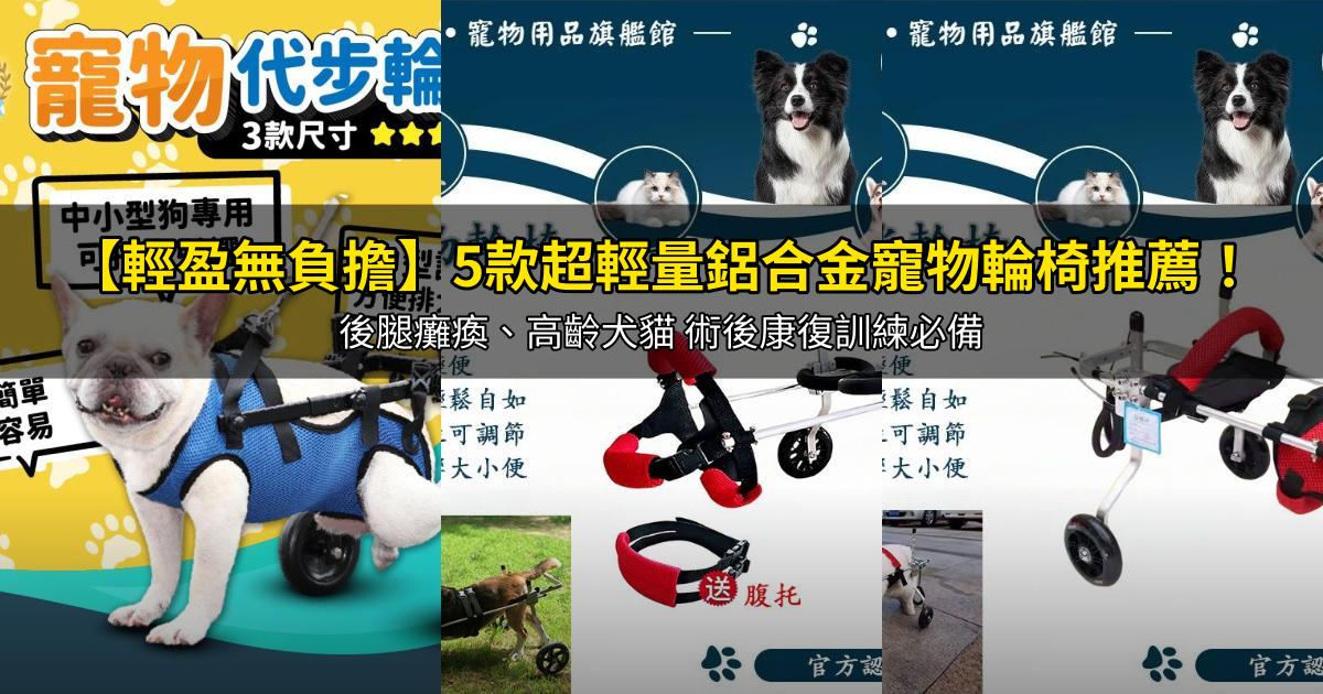 2026【輕盈無負擔】5款超輕量鋁合金寵物輪椅推薦!後腿癱瘓、高齡犬貓 術後康復訓練必備|PTT/Dcard嚴選
