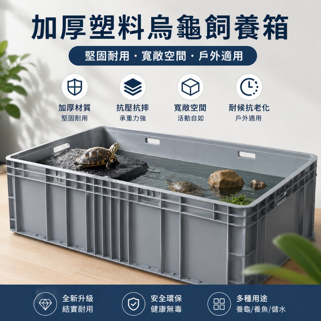 加厚塑膠陸龜飼養箱