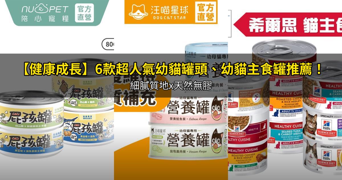 2026【健康成長】6款超人氣幼貓罐頭、幼貓主食罐推薦！細膩質地x天然無膠｜PTT/Dcard嚴選