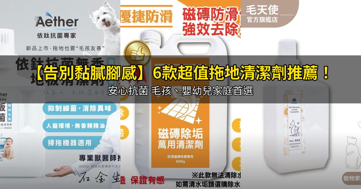 2026【告別黏膩腳感】6款超值拖地清潔劑推薦！安心抗菌 毛孩、嬰幼兒家庭首選｜PTT/Dcard嚴選