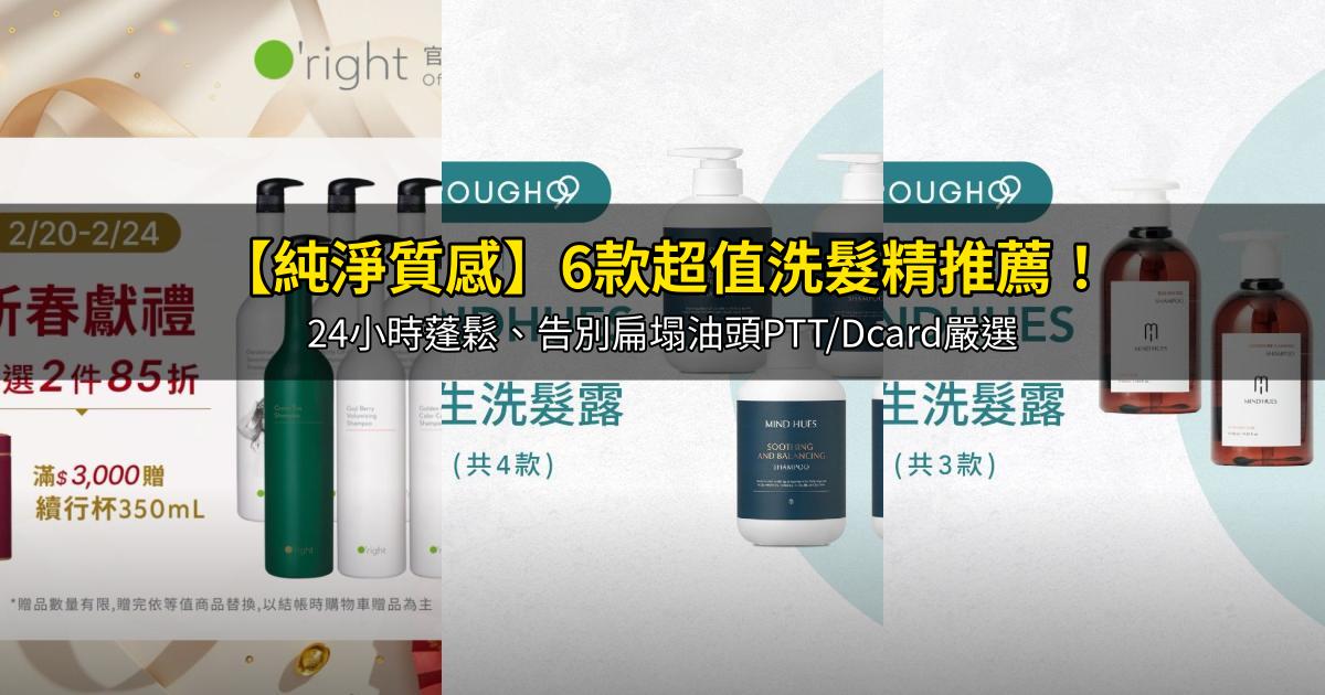 2026【純淨質感】6款超值洗髮精推薦!24小時蓬鬆、告別扁塌油頭PTT/Dcard嚴選