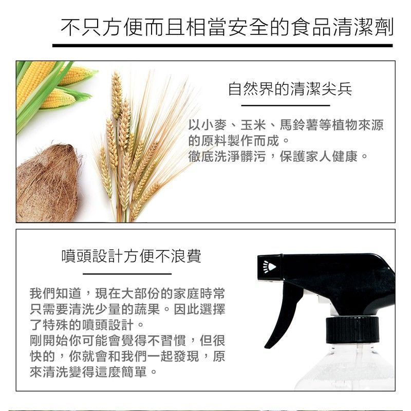 淨毒五郎 蔬果清潔劑特色圖