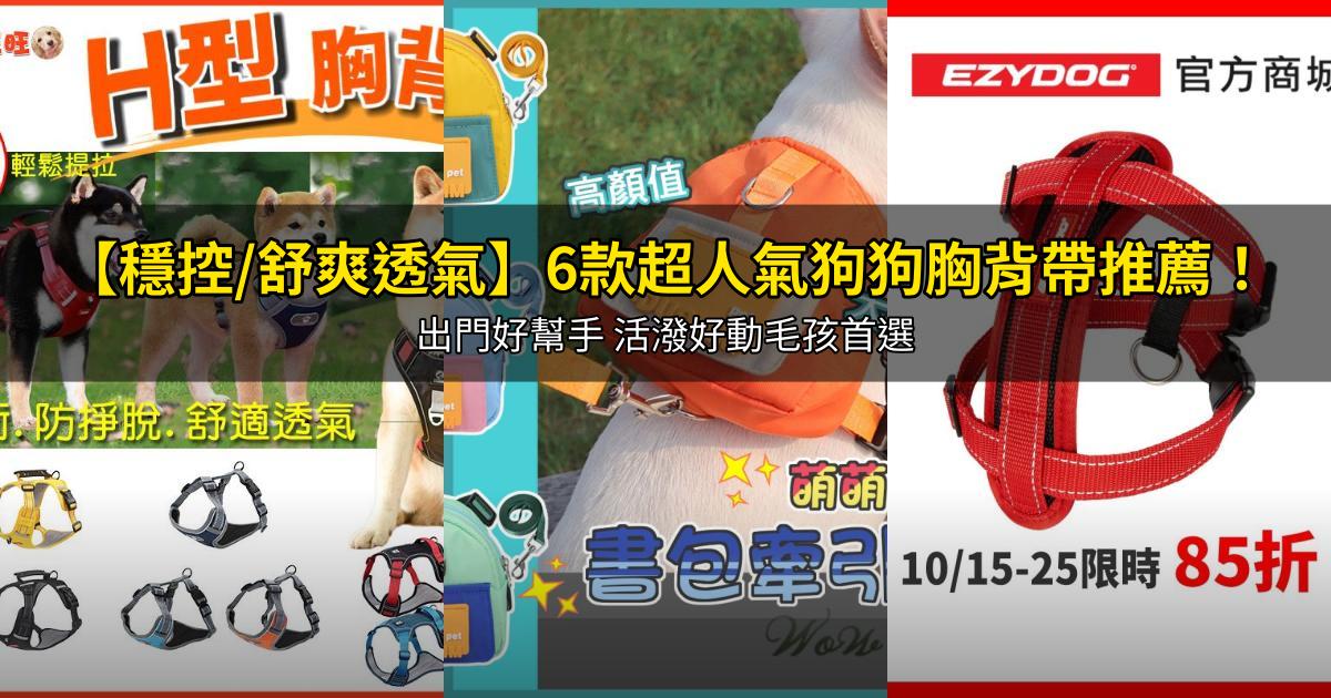 2026【穩控/舒爽透氣】6款超人氣狗狗胸背帶推薦！出門好幫手 活潑好動毛孩首選｜PTT/Dcard嚴選