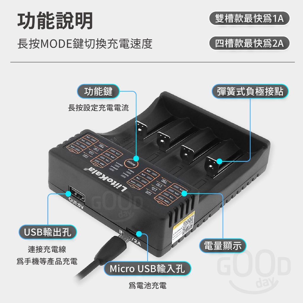Gooday LiitoKala 充電器 3