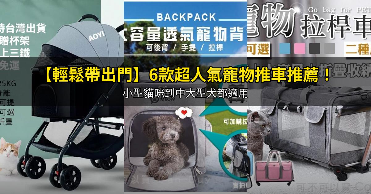 2026【輕鬆帶出門】6款超人氣寵物推車推薦！小型貓咪到中大型犬都適用｜PTT/Dcard嚴選