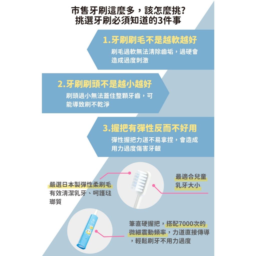 oh care 歐克威爾 兒童電動牙刷