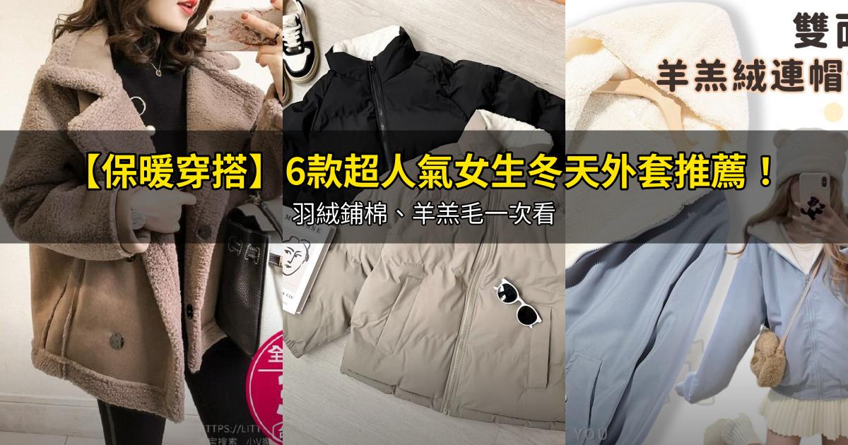 2026【保暖穿搭】6款超人氣女生冬天外套推薦！羽絨鋪棉、羊羔毛一次看｜PTT/Dcard嚴選