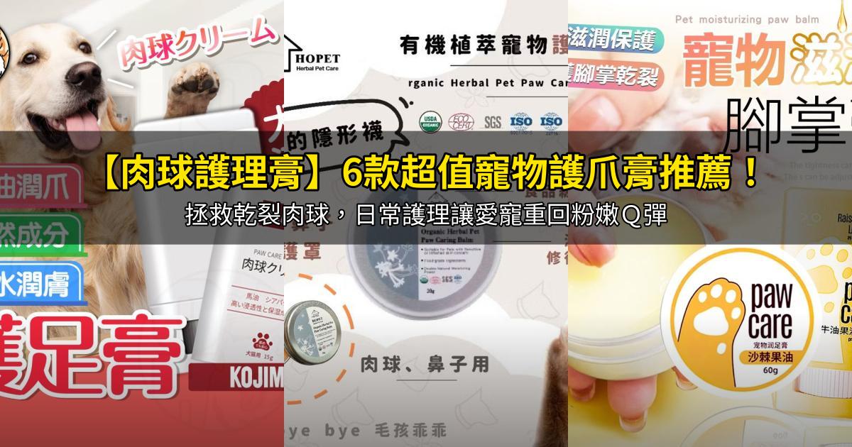 2026【肉球護理膏】6款超值寵物護爪膏推薦！拯救乾裂肉球，日常護理讓愛寵重回粉嫩Ｑ彈｜PTT/Dcard嚴選