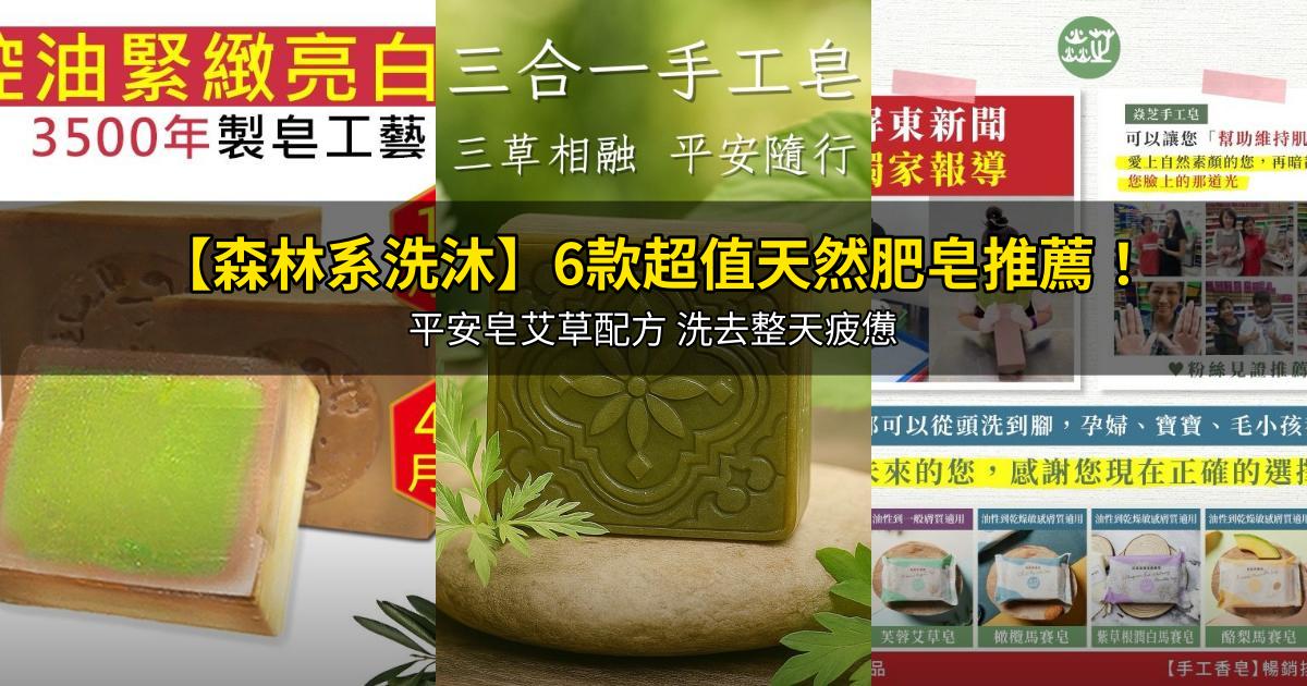 2026【森林系洗沐】6款超值天然肥皂推薦！平安皂艾草配方 洗去整天疲憊｜PTT/Dcard嚴選