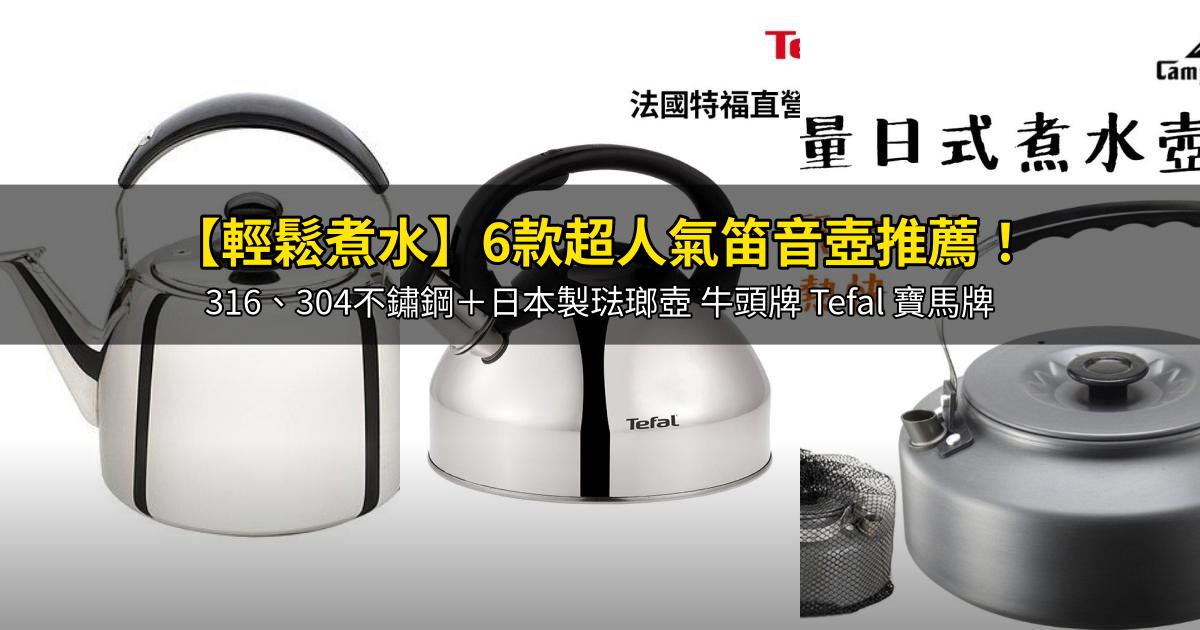 2026【輕鬆煮水】6款超人氣笛音壺推薦！316、304不鏽鋼＋日本製琺瑯壺 牛頭牌 Tefal 寶馬牌｜PTT/Dcard嚴選
