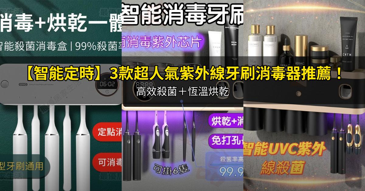 2026【智能定時】3款超人氣紫外線牙刷消毒器推薦!高效殺菌+恆溫烘乾|PTT/Dcard嚴選