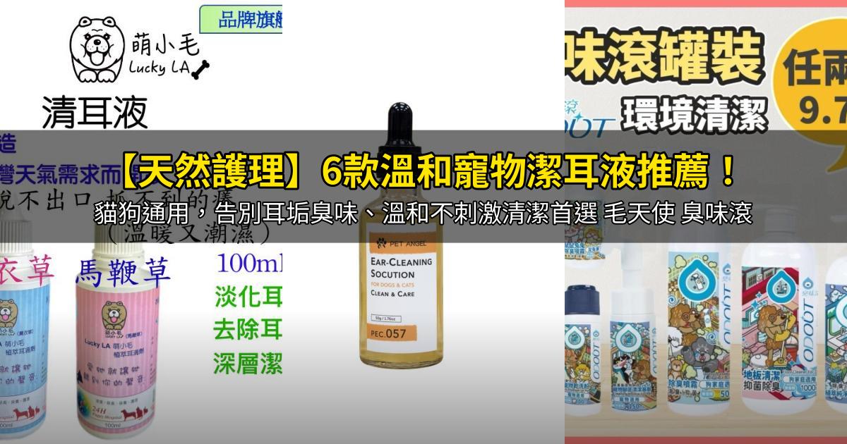 2026【天然護理】6款溫和寵物潔耳液推薦！貓狗通用，告別耳垢臭味、溫和不刺激清潔首選 毛天使 臭味滾｜PTT/Dcard嚴選