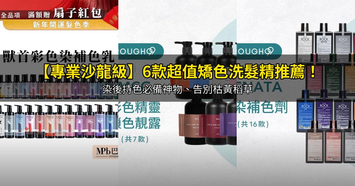 2026【專業沙龍級】6款超值矯色洗髮精推薦！染後持色必備神物、告別枯黃稻草｜PTT/Dcard嚴選